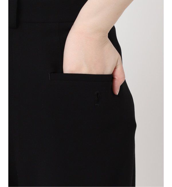 IENA「《追加2》TA/PL ジョーゼットタックワイドパンツ」|スラックス|