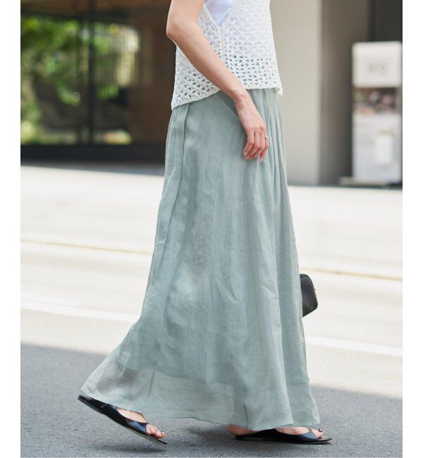 IENA「ラミーギャザーロングスカート」|スカート|