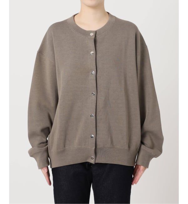 SLOBE IENA「《WEB限定/追加3》ダブルフェイスジャージースナップカーディガン」|カーディガン|