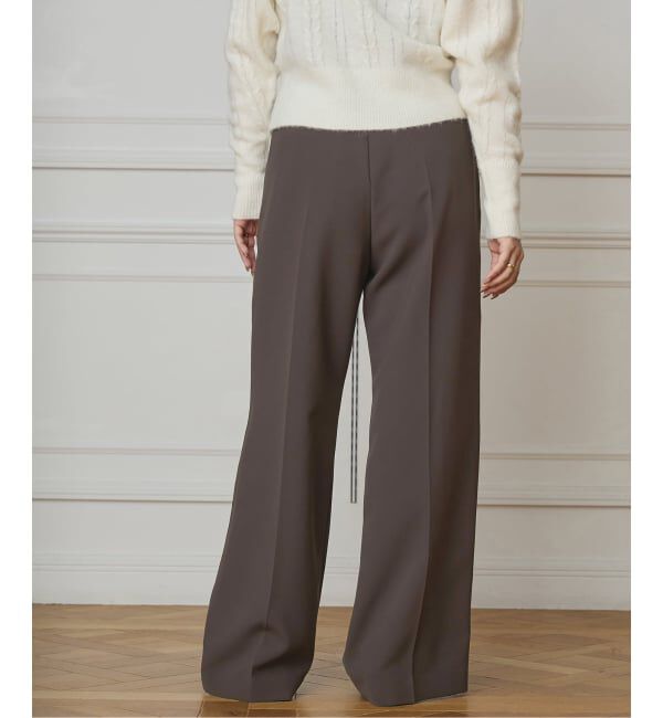 IENA LA BOUCLE「IENA LA BOUCLE ソフトダブルクロススラックス」|スラックス|