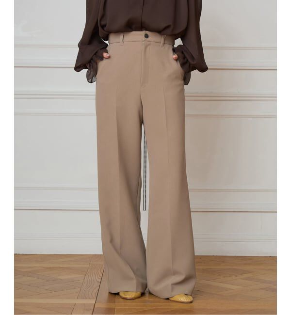 IENA LA BOUCLE「IENA LA BOUCLE ソフトダブルクロススラックス」|スラックス|