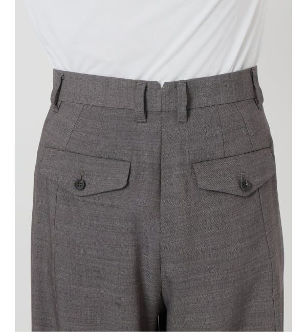 IENA LA BOUCLE「IENA LA BOUCLE サイロウーステッドツイルタックパンツ」|スラックス|