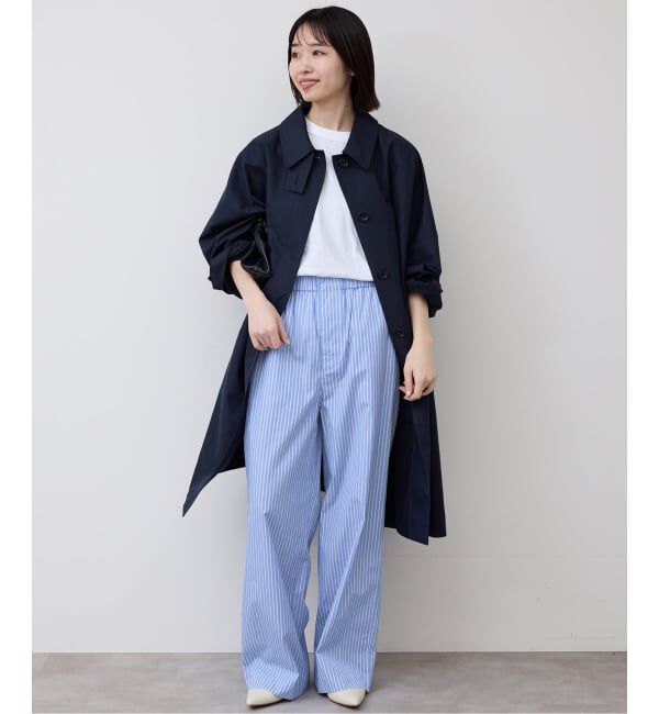 SLOBE IENA「ストライプパジャマパンツ」|スラックス|