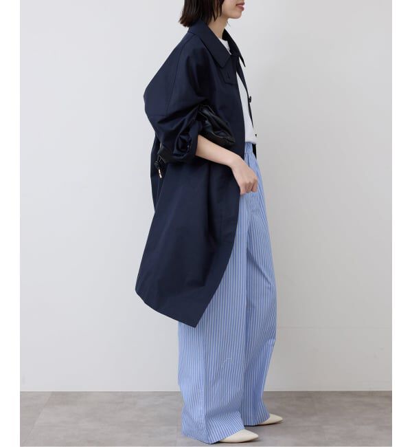 SLOBE IENA「ストライプパジャマパンツ」|スラックス|