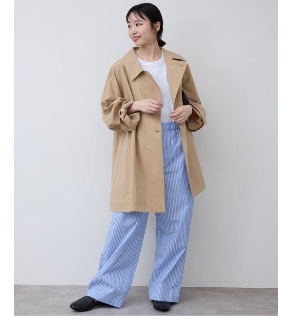 SLOBE IENA「ストライプパジャマパンツ」|スラックス|