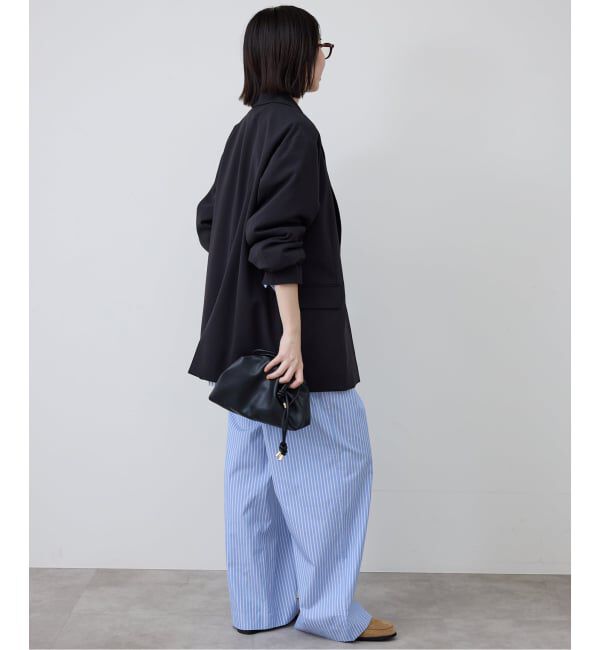 SLOBE IENA「ストライプパジャマパンツ」|スラックス|