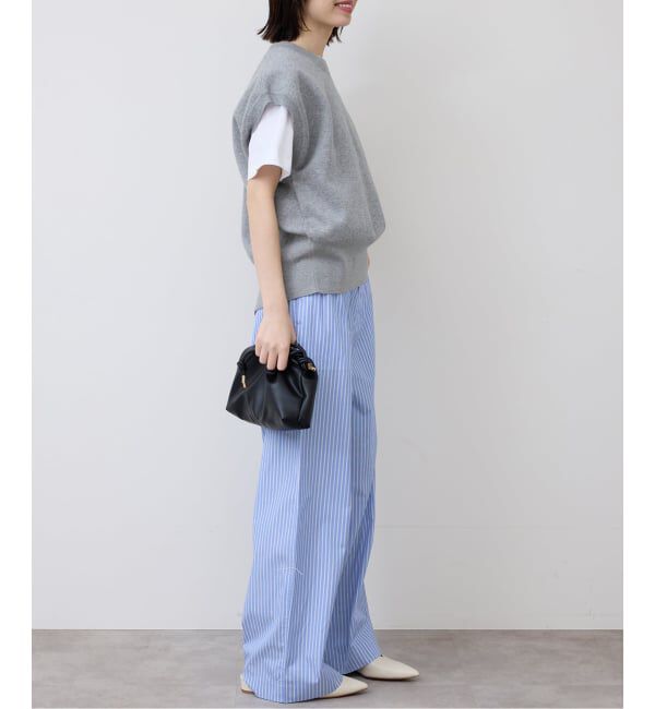 SLOBE IENA「ストライプパジャマパンツ」|スラックス|