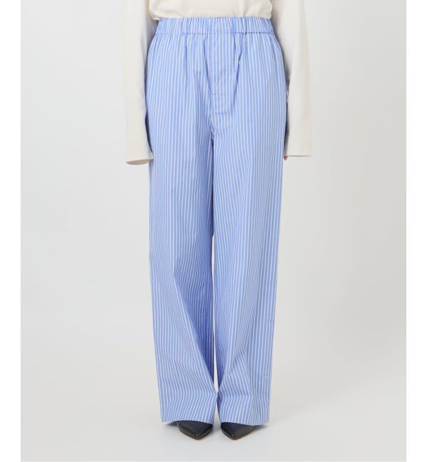 SLOBE IENA「ストライプパジャマパンツ」|スラックス|