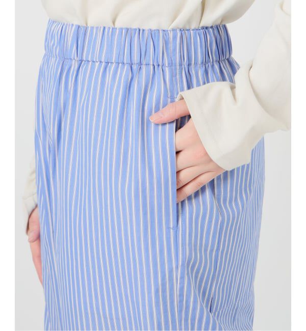 SLOBE IENA「ストライプパジャマパンツ」|スラックス|