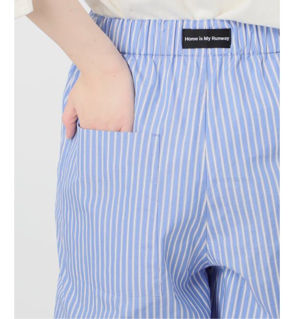 SLOBE IENA「ストライプパジャマパンツ」|スラックス|