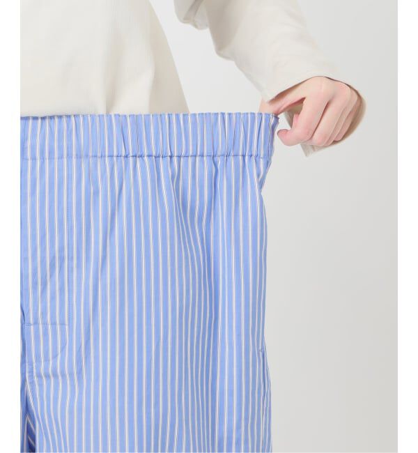 SLOBE IENA「ストライプパジャマパンツ」|スラックス|