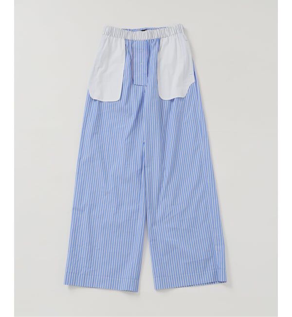 SLOBE IENA「ストライプパジャマパンツ」|スラックス|