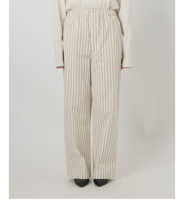 SLOBE IENA「ストライプパジャマパンツ」|スラックス|