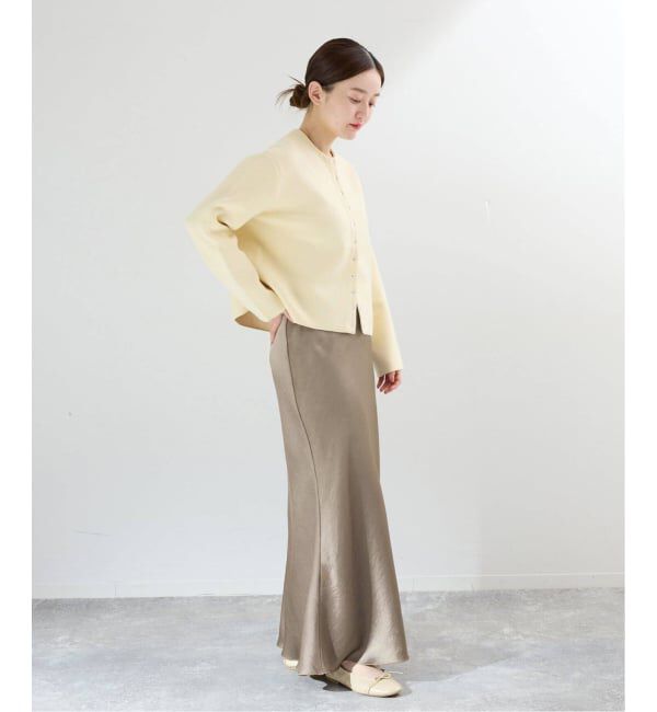 IENA「《追加17》ダブルサテンスカート」|スカート|