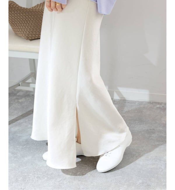 IENA「《追加17》ダブルサテンスカート」|スカート|