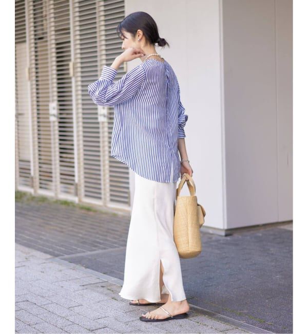 IENA「《追加17》ダブルサテンスカート」|スカート|