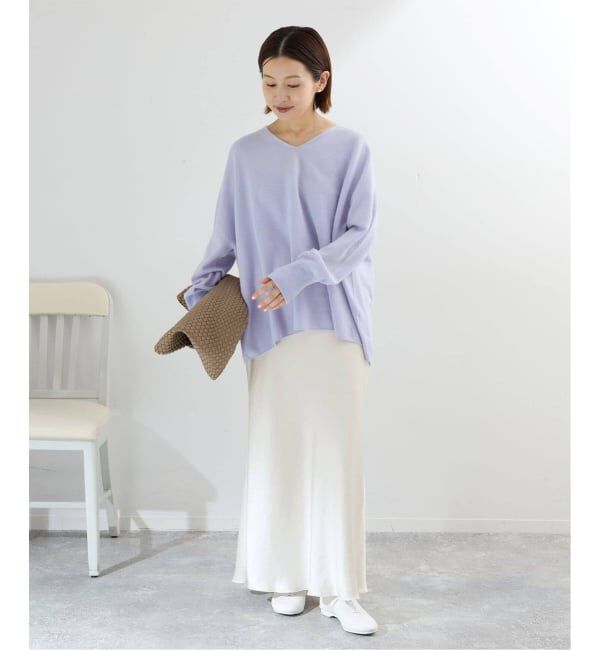 IENA「《追加17》ダブルサテンスカート」|スカート|