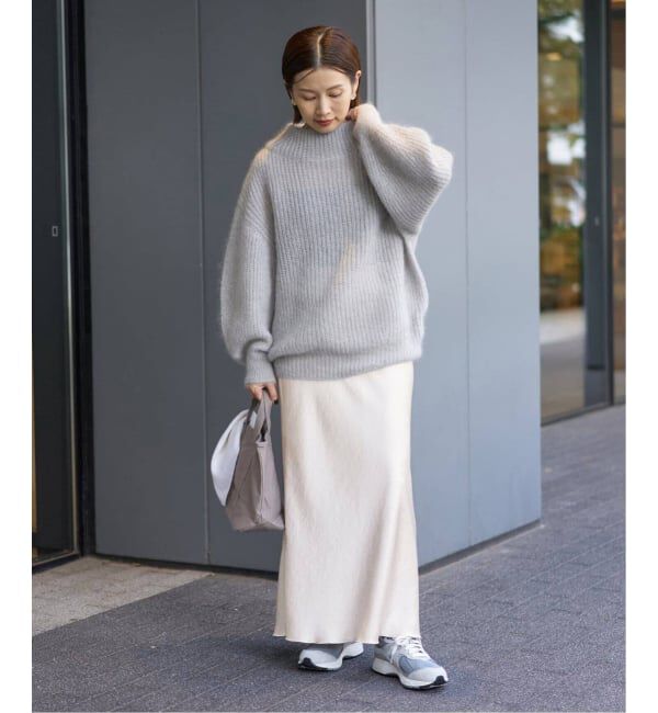 IENA「《追加17》ダブルサテンスカート」|スカート|