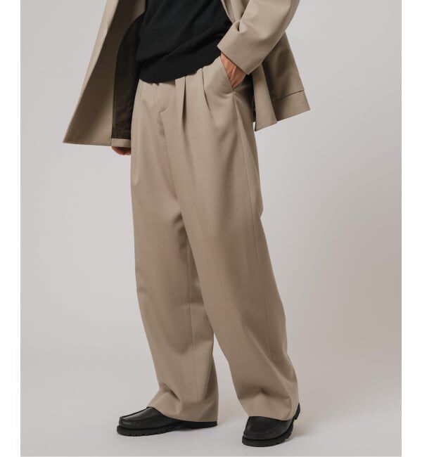 EDIFICE「VISTO ギャバ  2プリーツ パンツ【セットアップ着用可】」|スラックス|