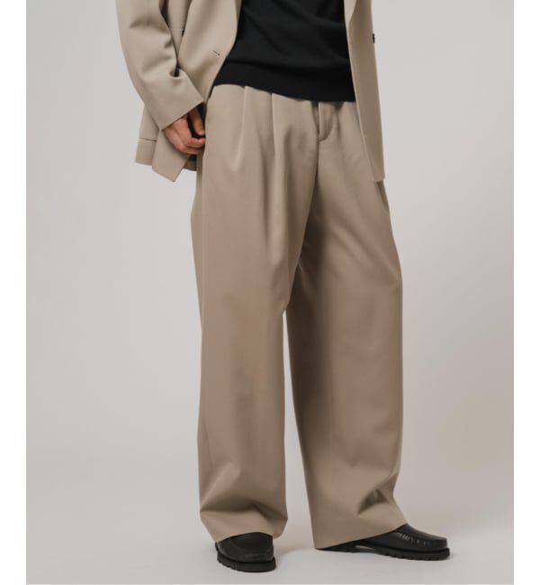 EDIFICE「VISTO ギャバ  2プリーツ パンツ【セットアップ着用可】」|スラックス|