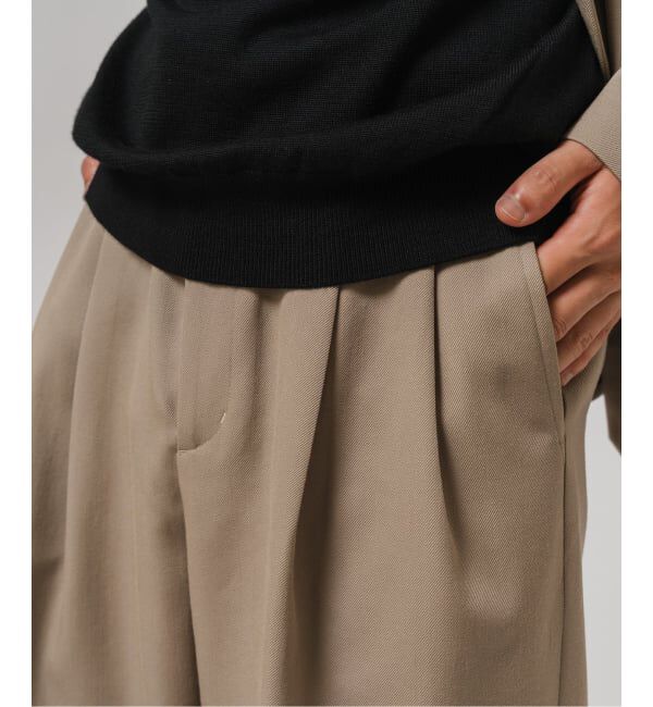 EDIFICE「VISTO ギャバ  2プリーツ パンツ【セットアップ着用可】」|スラックス|