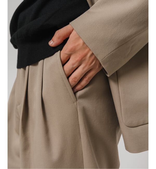 EDIFICE「VISTO ギャバ  2プリーツ パンツ【セットアップ着用可】」|スラックス|