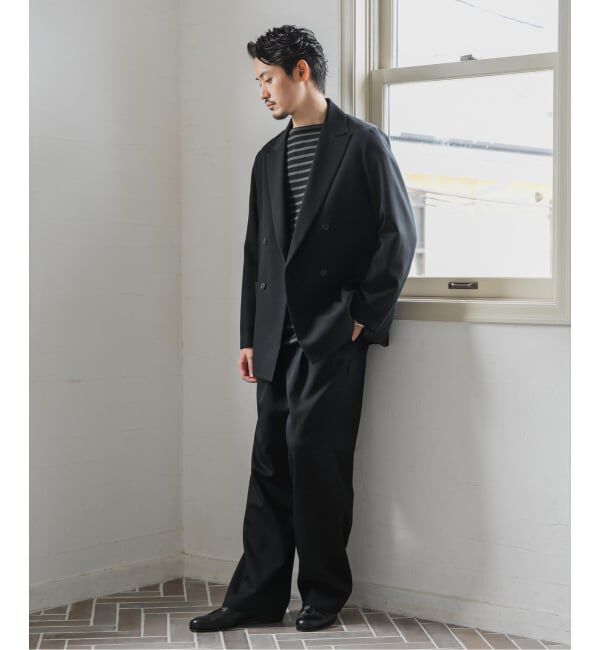 EDIFICE「VISTO ギャバ  2プリーツ パンツ【セットアップ着用可】」|スラックス|