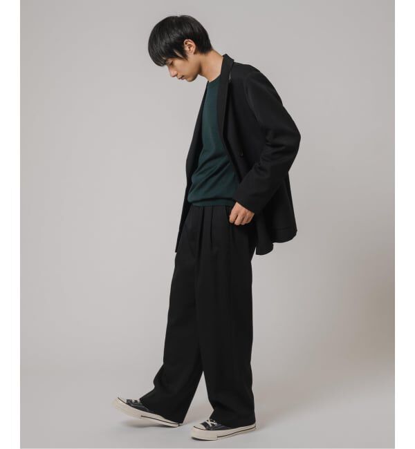 EDIFICE「VISTO ギャバ  2プリーツ パンツ【セットアップ着用可】」|スラックス|