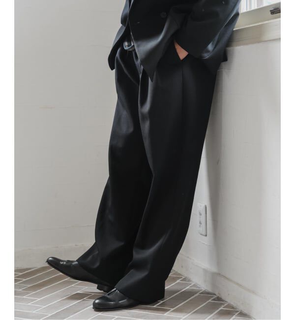 EDIFICE「VISTO ギャバ  2プリーツ パンツ【セットアップ着用可】」|スラックス|