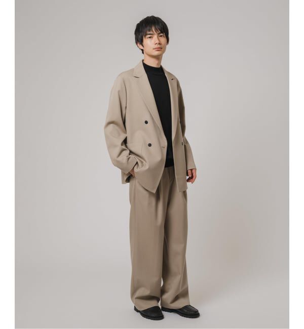 EDIFICE「VISTO ギャバ  2プリーツ パンツ【セットアップ着用可】」|スラックス|