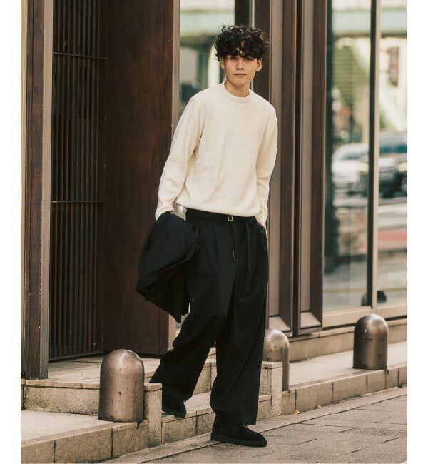 417 EDIFICE「TRW  ベルテッドパンツ」|スラックス|