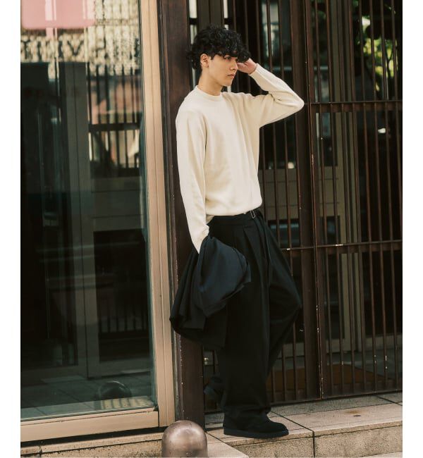 417 EDIFICE「TRW  ベルテッドパンツ」|スラックス|