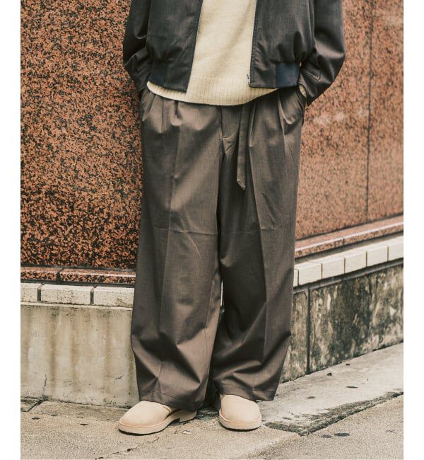 417 EDIFICE「TRW  ベルテッドパンツ」|スラックス|