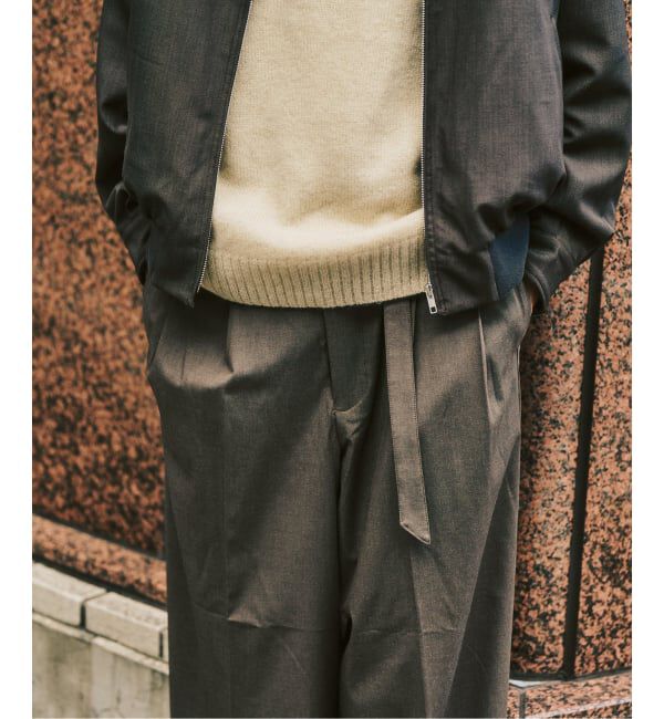 417 EDIFICE「TRW  ベルテッドパンツ」|スラックス|