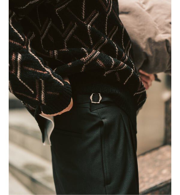 417 EDIFICE「&rdquo;4WAYストレッチ&rdquo;  オーセンティック２タックパンツ」|スラックス|