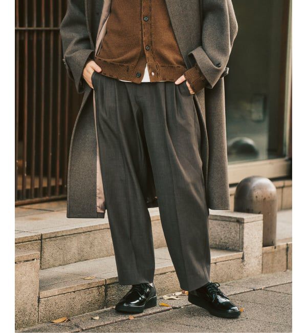 417 EDIFICE「&rdquo;4WAYストレッチ&rdquo;  オーセンティック２タックパンツ」|スラックス|