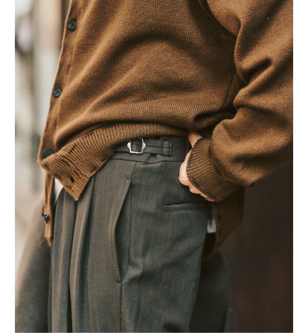 417 EDIFICE「&rdquo;4WAYストレッチ&rdquo;  オーセンティック２タックパンツ」|スラックス|