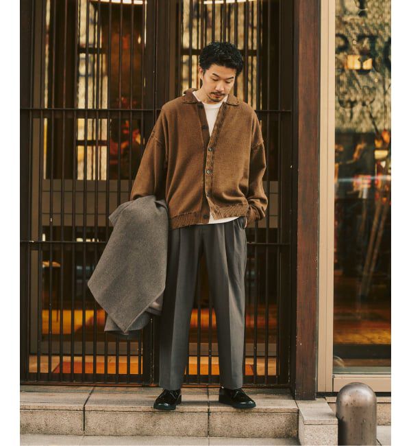 417 EDIFICE「&rdquo;4WAYストレッチ&rdquo;  オーセンティック２タックパンツ」|スラックス|