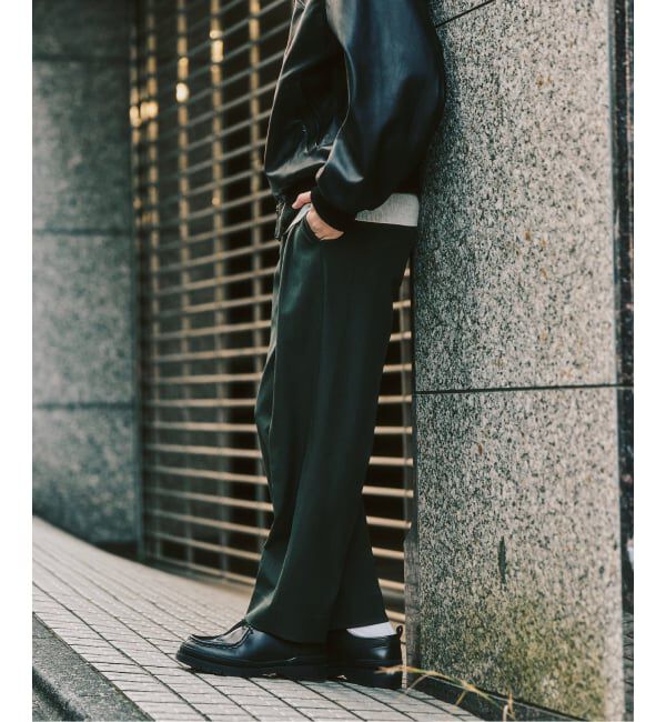 417 EDIFICE「&rdquo;4WAYストレッチ&rdquo;  オーセンティック２タックパンツ」|スラックス|