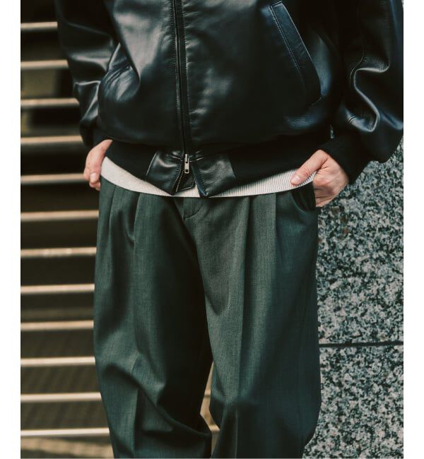 417 EDIFICE「&rdquo;4WAYストレッチ&rdquo;  オーセンティック２タックパンツ」|スラックス|