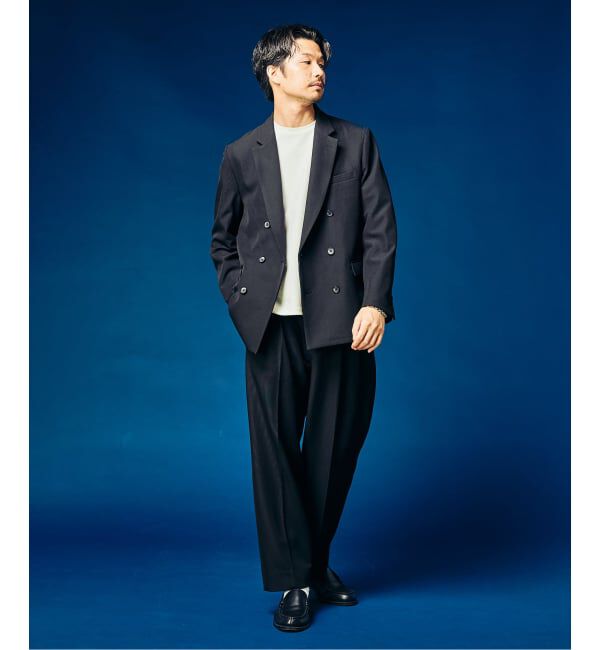 417 EDIFICE「&rdquo;4WAYストレッチ&rdquo;  オーセンティック２タックパンツ」|スラックス|