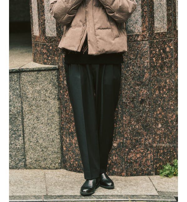 417 EDIFICE「&rdquo;4WAYストレッチ&rdquo;  オーセンティック２タックパンツ」|スラックス|