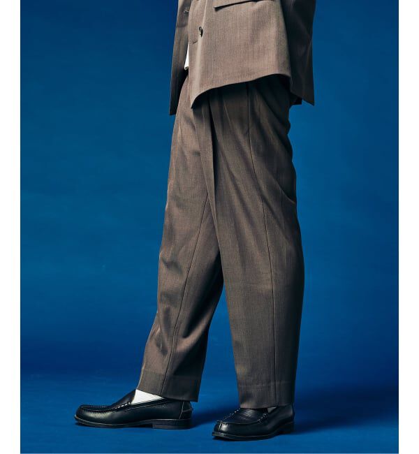 417 EDIFICE「&rdquo;4WAYストレッチ&rdquo;  オーセンティック２タックパンツ」|スラックス|