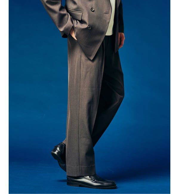 417 EDIFICE「&rdquo;4WAYストレッチ&rdquo;  オーセンティック２タックパンツ」|スラックス|