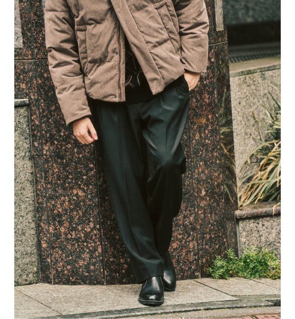 417 EDIFICE「&rdquo;4WAYストレッチ&rdquo;  オーセンティック２タックパンツ」|スラックス|