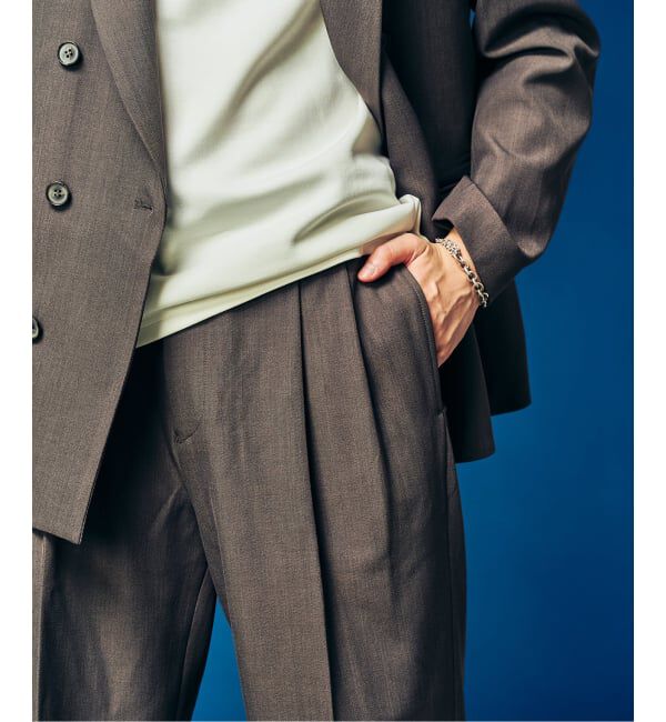 417 EDIFICE「&rdquo;4WAYストレッチ&rdquo;  オーセンティック２タックパンツ」|スラックス|