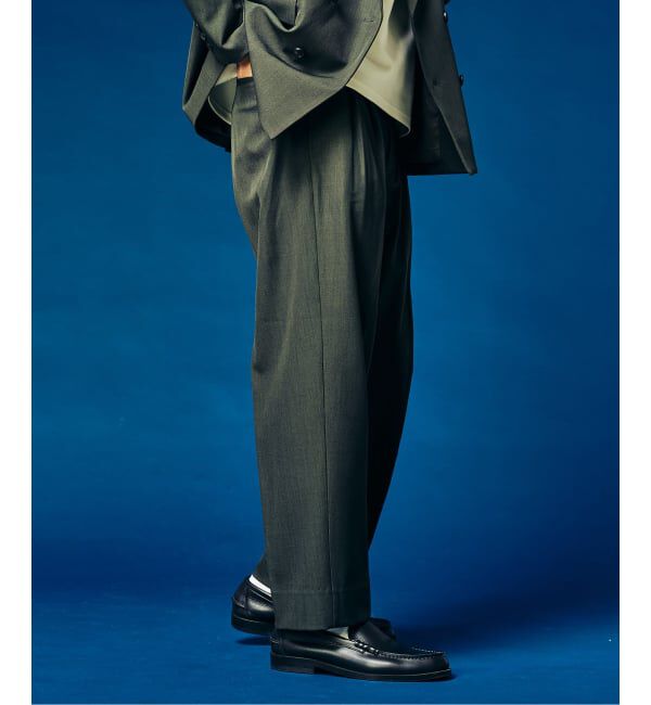 417 EDIFICE「&rdquo;4WAYストレッチ&rdquo;  オーセンティック２タックパンツ」|スラックス|