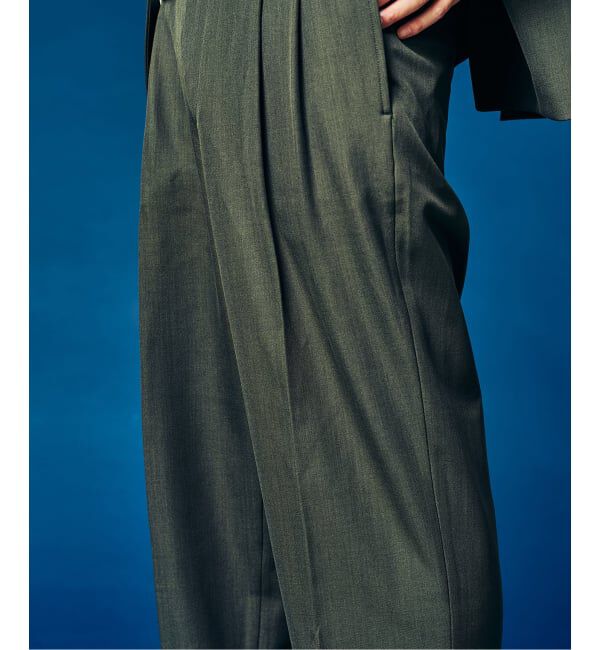 417 EDIFICE「&rdquo;4WAYストレッチ&rdquo;  オーセンティック２タックパンツ」|スラックス|