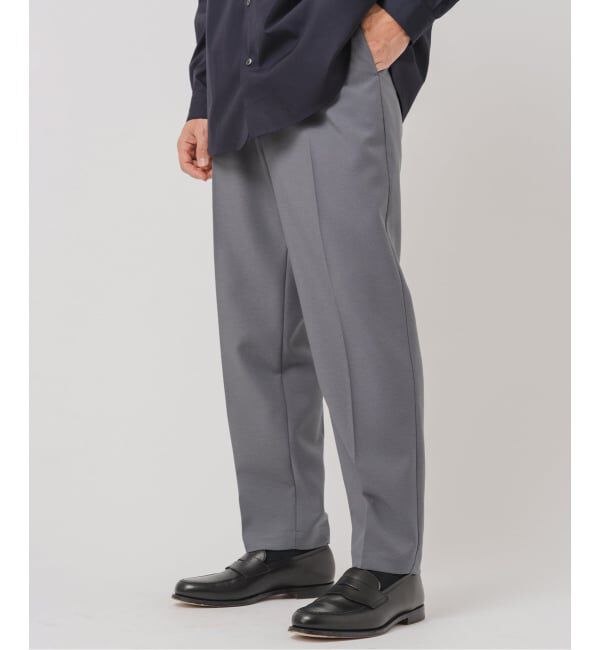 EDIFICE「ドライ シャンブレー RT イージーパンツ」|スラックス|グレー