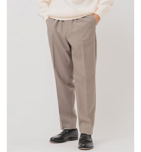 EDIFICE「ドライ シャンブレー RT イージーパンツ」|スラックス|ベージュ